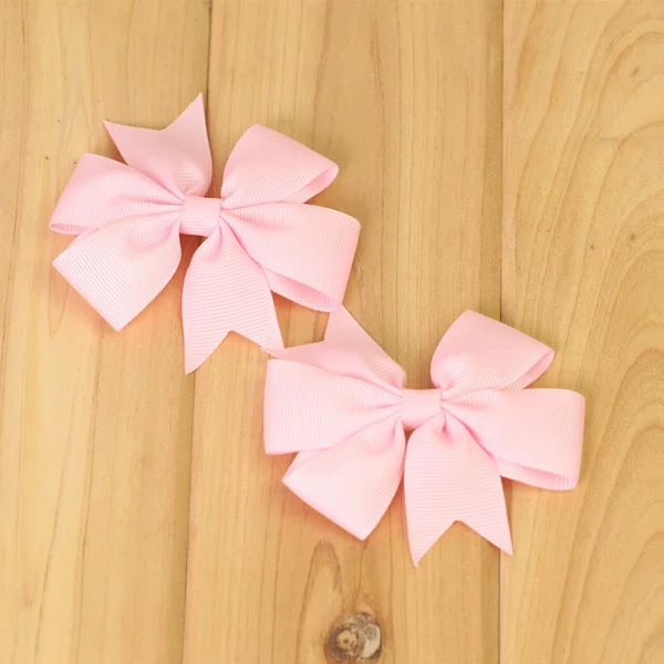 

2pcs lot baby girl hair bow flower children accessory barrettes kids hairpins boutique clips headwear