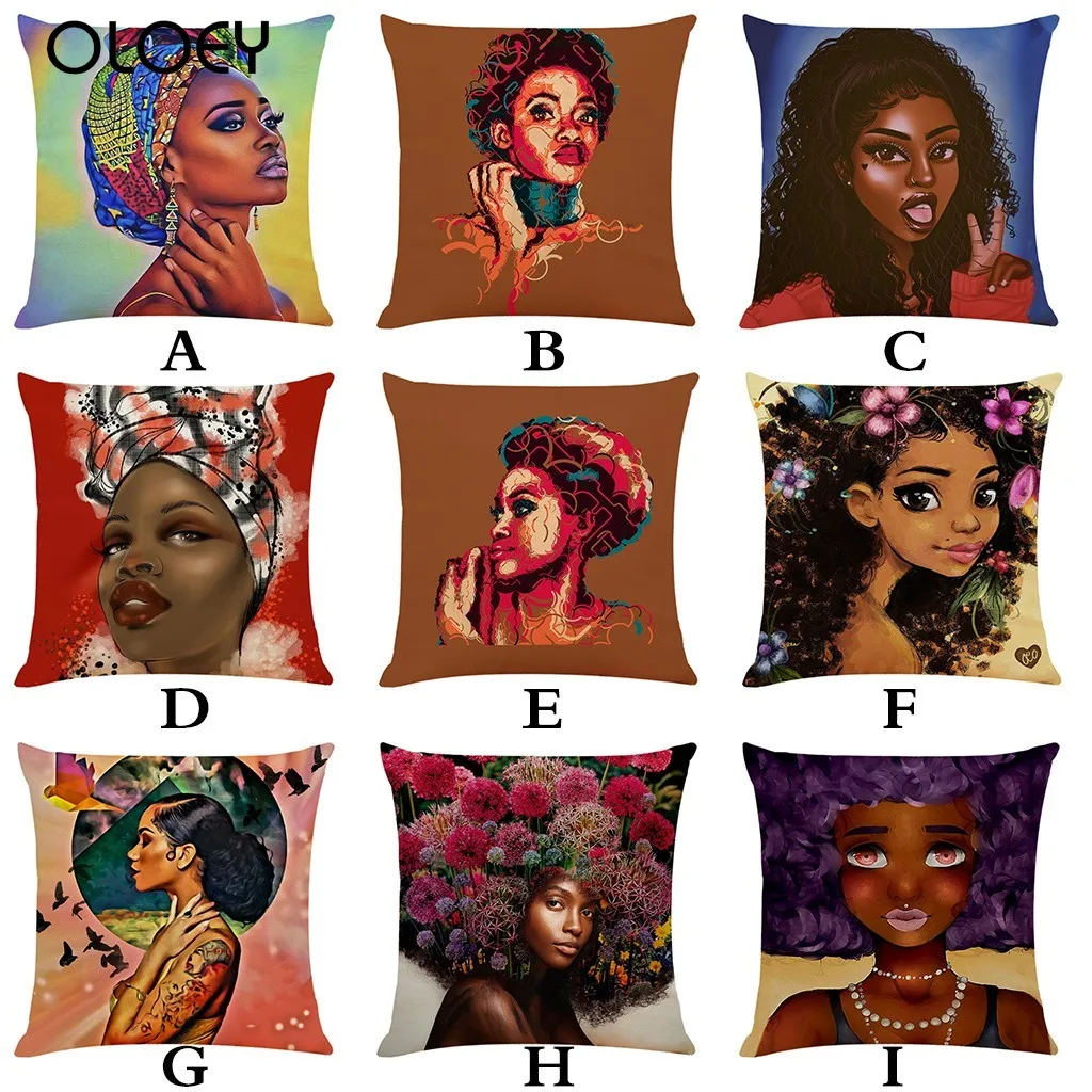 Наволочка для домашнего декора 18 дюймов наволочки в африканском стиле диванных