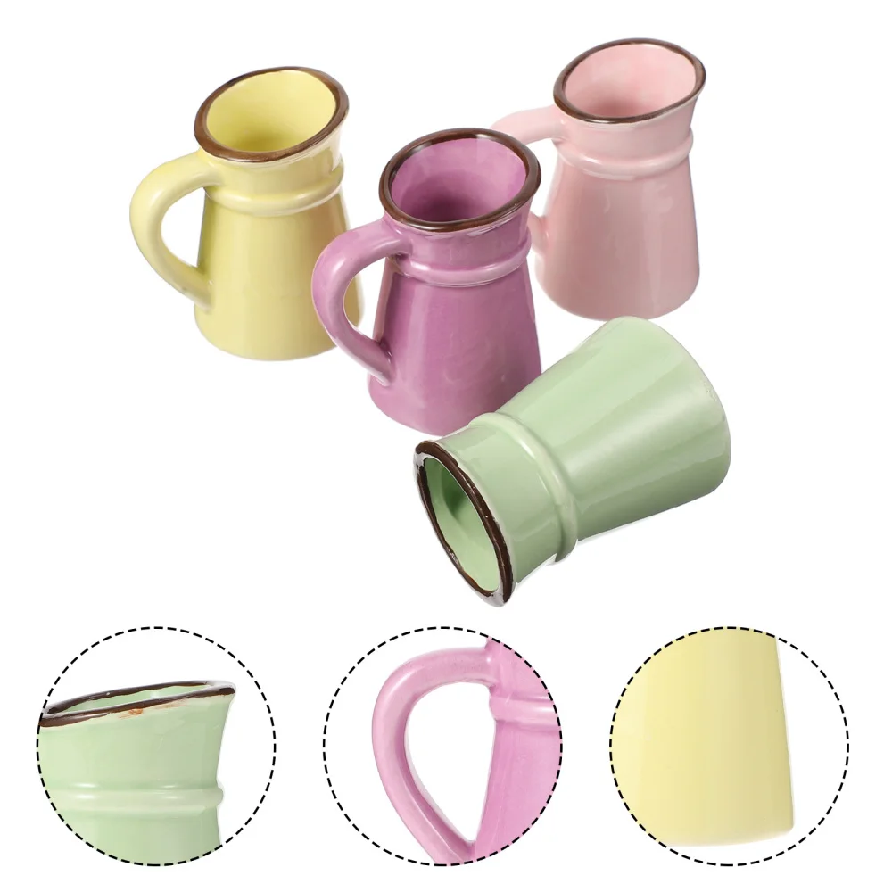 4 шт. цветочные горшки красочные фотообои маленькие горшки|Цветочные и кадки| |