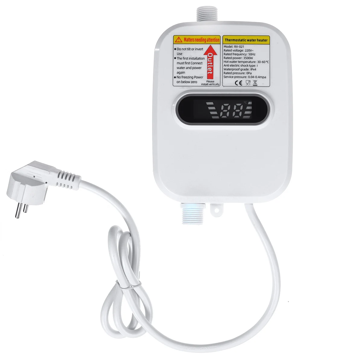 Электрический водонагреватель с постоянной температурой смеситель мгновенным