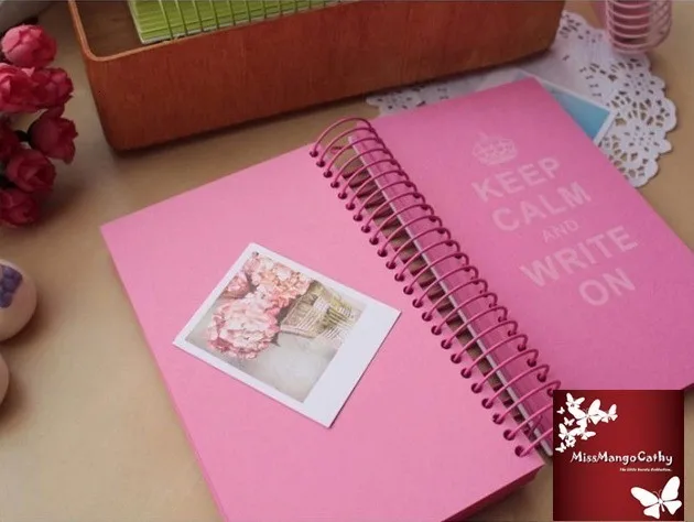 "Keep Calm" милый дневник в рулоне на любой год планировщик Pocke блокнот