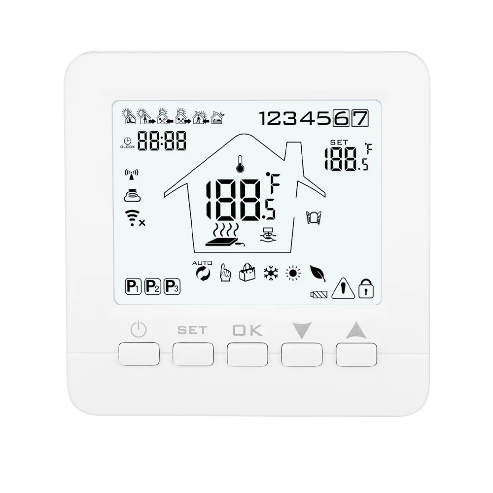 Термостат Wi-Fi умный температурный контроллер Электрический водяной газовый котел напольный нагрев 16A 3A TUYA Smart Life APP Voice
