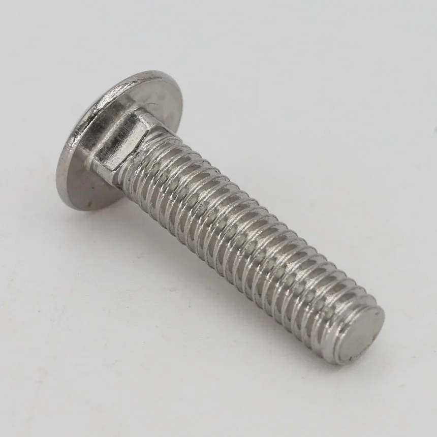 M8 * 55/60/70/80 M8x55/60/70/80 304 Нержавеющая сталь SS DIN603 полка с полкой резьбой Грибовидная