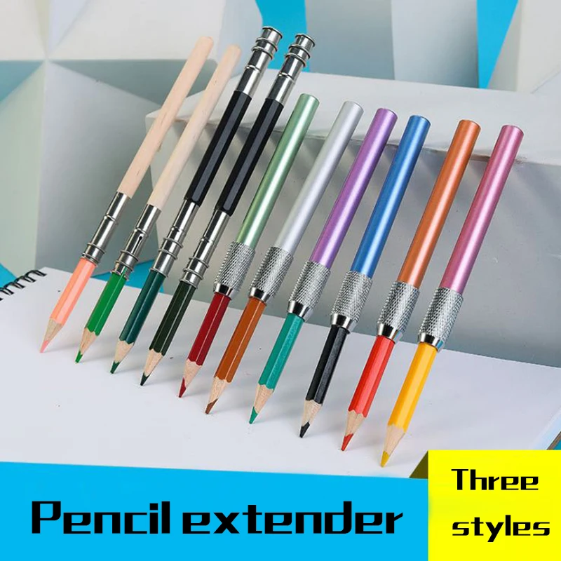 2 Pcs Adjustable Dual Head /Single Pencil Extender Holder Sketch Painting Art Write Tool for Writing School Office Gift|Простые