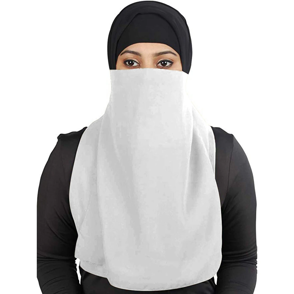 Мусульманская Фата для женщин исламский хиджаб Niqab Арабская скромная одежда