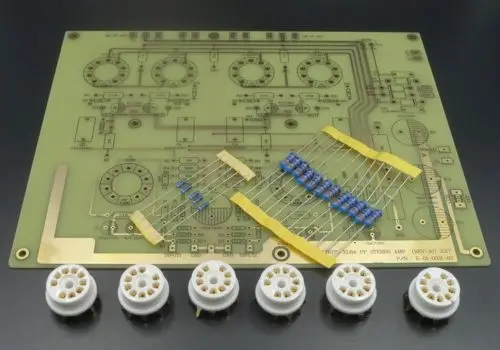 

EL84 Stereo Push-pull Amplifier PCB + Resistors +6pcs Tube Seat