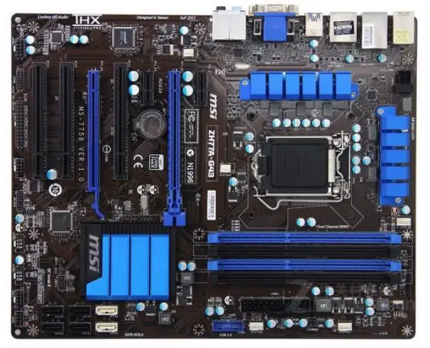 

MSI Z77A-G43 original motherboard LGA 1155 DDR3 for i3 i5 i7 cpu 32GB USB3.0 SATA3 Z77 used board Desktop motherboard