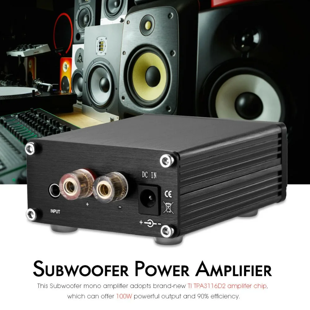Douk аудио hi-fi 100 Вт мини TPA3116D2 сабвуфер/полночастотная мощность моно-усилитель канала цифровой аудио усилитель