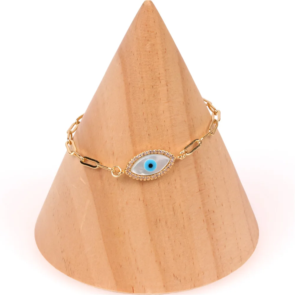 

Bracelets on hand Heart Fatima Bracelet Gold Chain Shell Palm Eye Bracelet Personality Adjustable Ladies Girl Jewelry