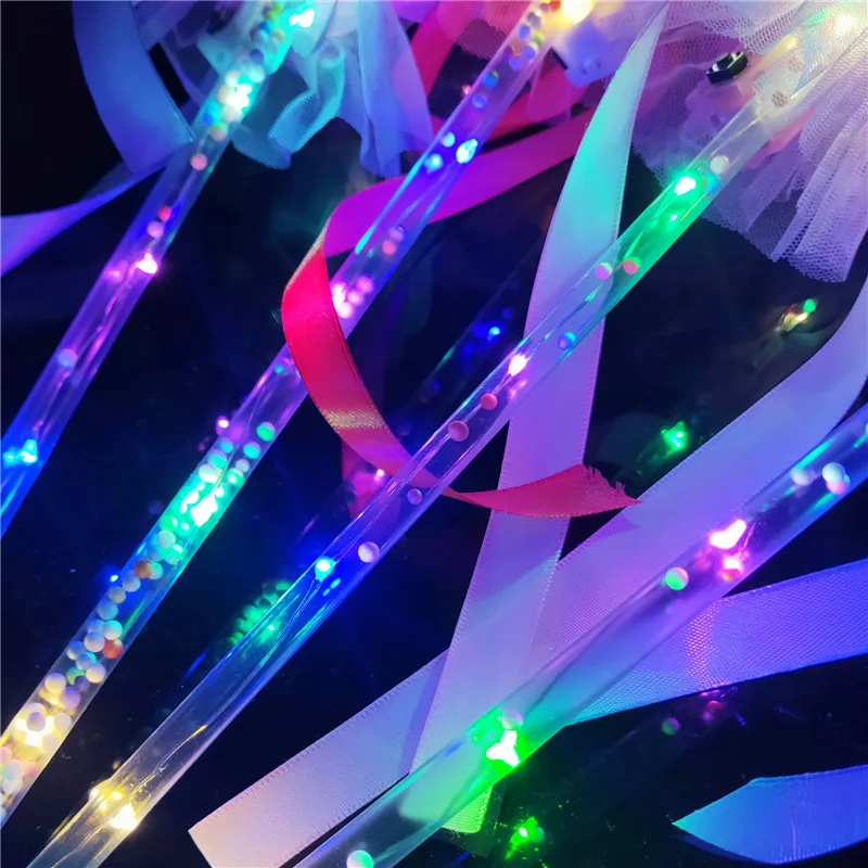 

50Pcs Led Magic Stick Ball Star Heart Christmas Tree Shape Flashing Wands Luminous Glow Stick Kids Party Toy Gift