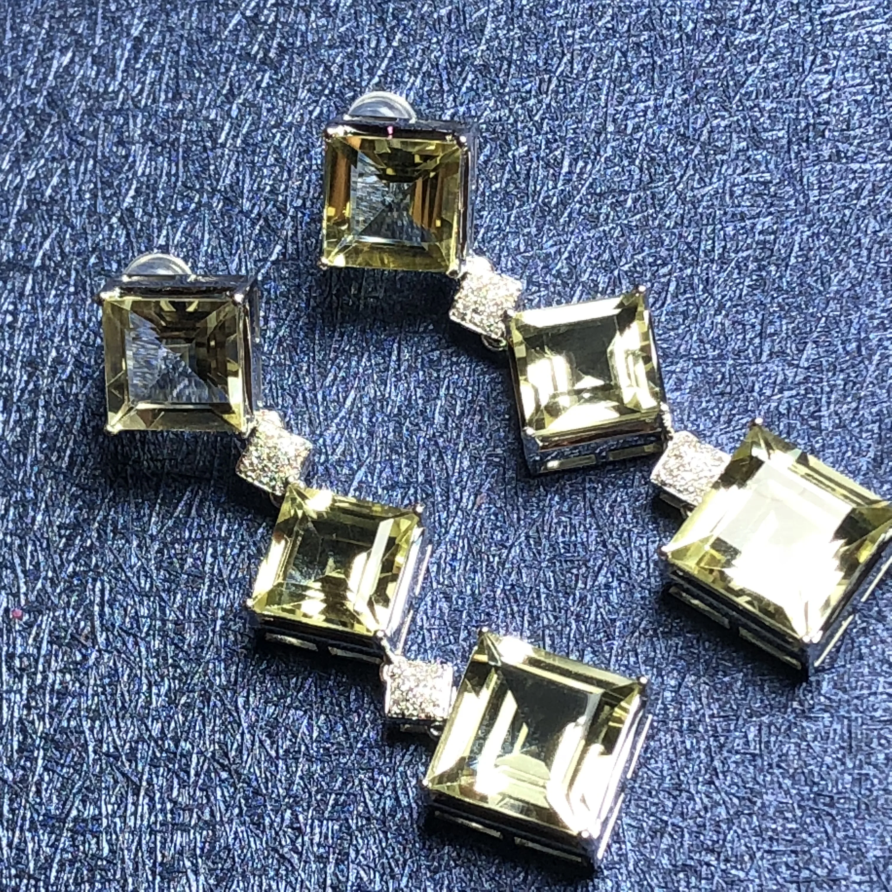 Серьги-капли Citrine 100% натуральный бразильский источник цитрин 23 7ct серьги из