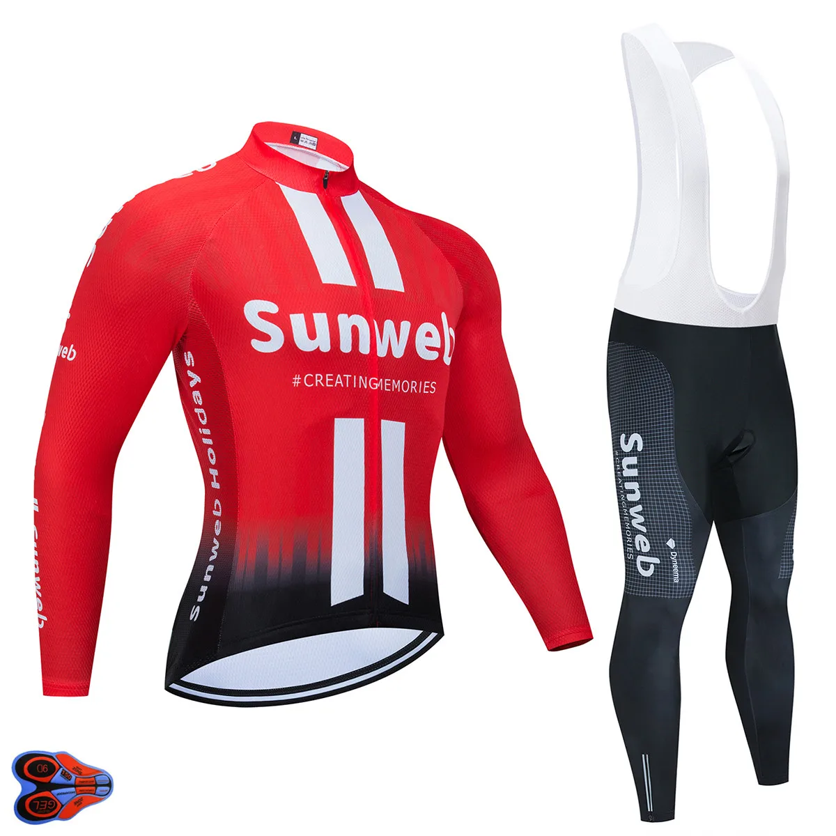 2020 команда SUNWEB Pro велосипедная майка одежда дышащая рубашка с длинным рукавом
