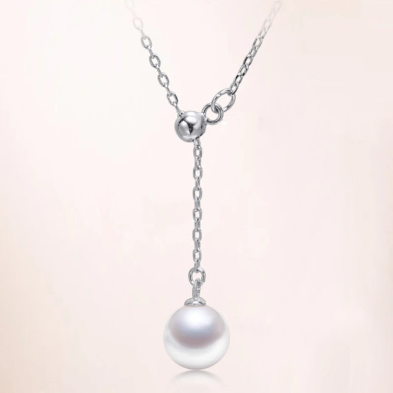 Женская цепочка с имитацией жемчуга под розовое золото | Украшения и аксессуары