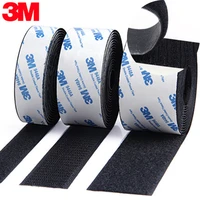 12mpair strong self adhesive hook and loop fastener tape nylon sticker adhesive with 3m glue for diy 2025303850mm