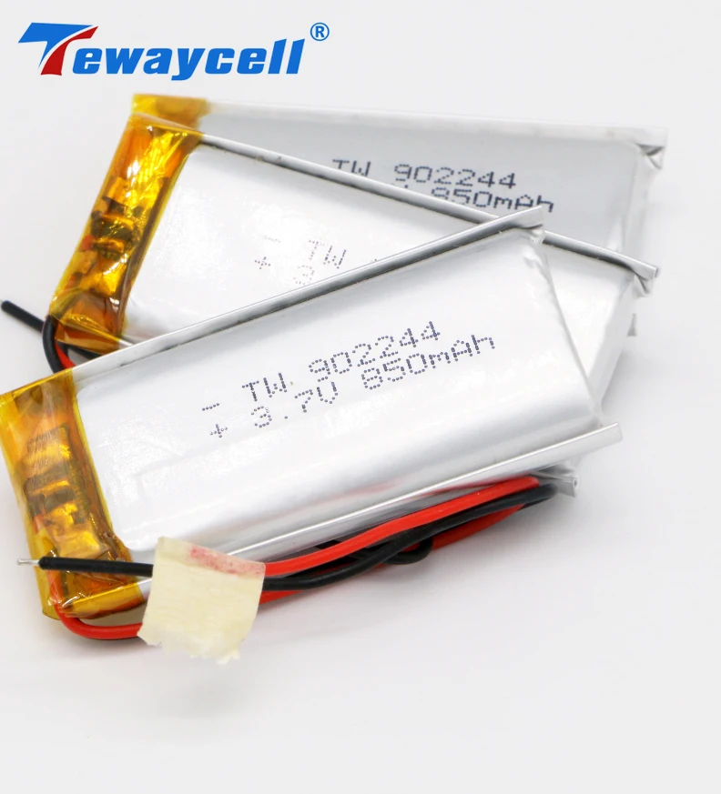 

Tewaycell Lipo Battery 3pcs Per Lot 902244 850mAh 3.7v 850mah Rechargable Lithium Polymer Battery for Electric Tools