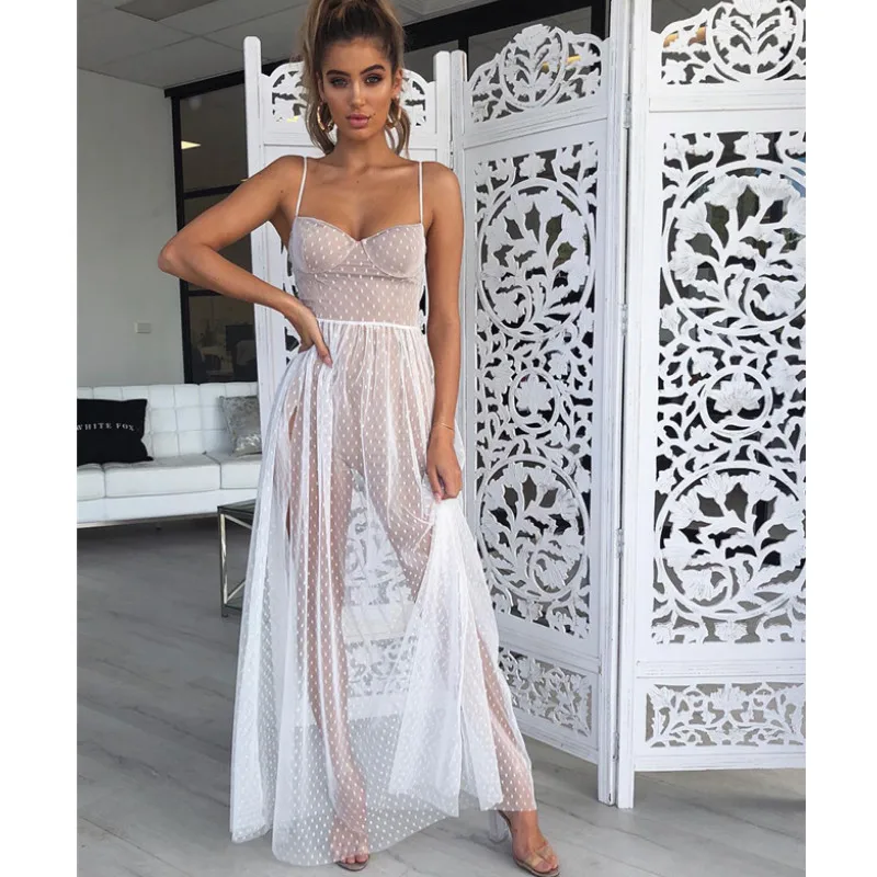 Летнее женское платье-макси в стиле бохо повседневное свободное вечернее