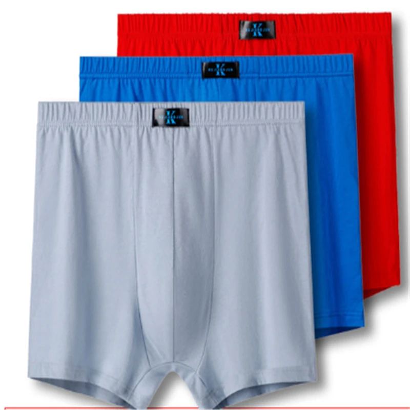 

High waist fat guy middle-aged and elderly boxer briefs men's plus size bottom shorts head cotton loose four-corner L-10XL