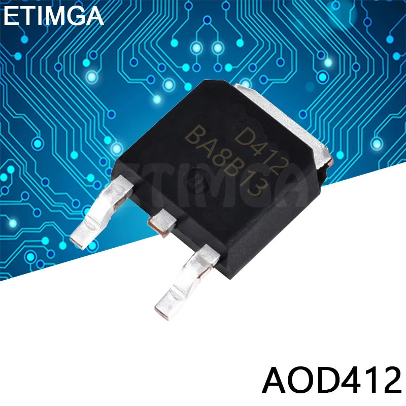 

10PCS/LOT AOD412 D412 TO-252 Transistor SMD SOT-252