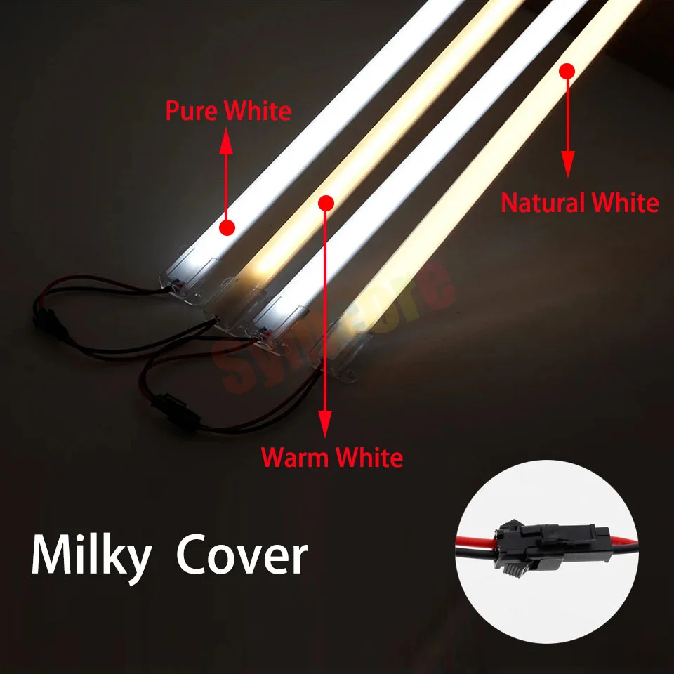 Светодиодный жесткий светильник бар 220V счетчик длинная полоса 40 см ультра тонкий