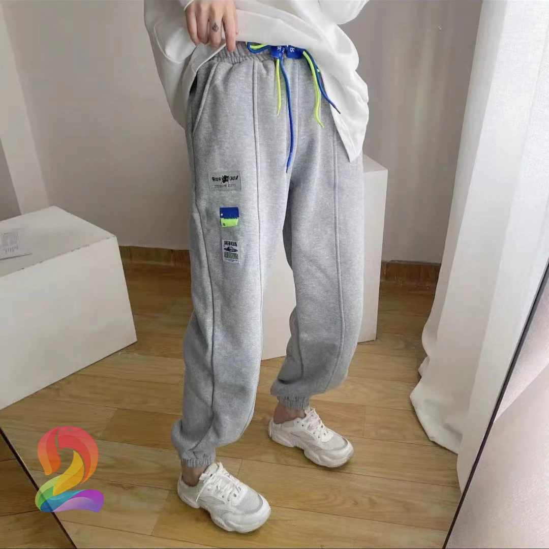 

Korean ADER ERROR Sweatpants High Quality Drawstring Jogging Pants Adererror Three-dimensional Logo Fashion Casual Trousers