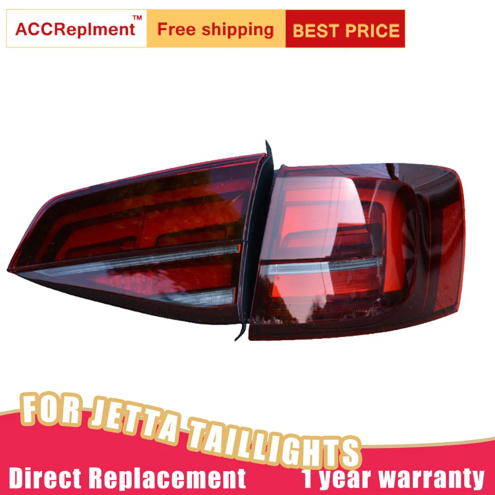 

New LED Taillights Assembly For Volkswagen Jetta 15-18 LED Rear Lamp Brake Reverse Light Rear Back Up Lamp DRL Car Tail lights