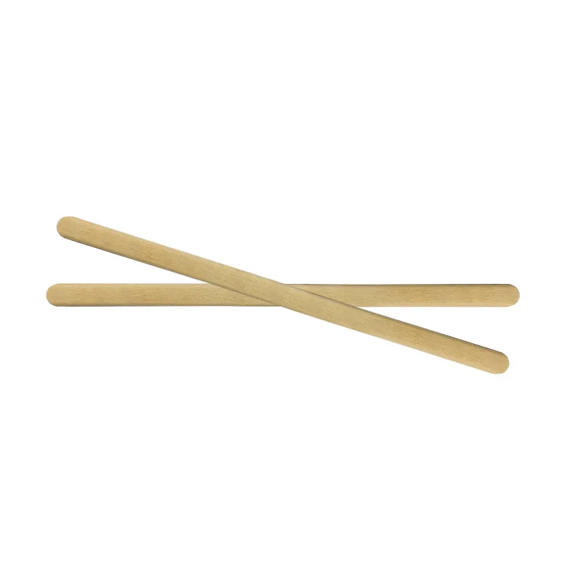 Agitador de madera desechable individual, agitador de caf&eacute; para t&eacute; de la leche, 200 Uds. En bolsas-4