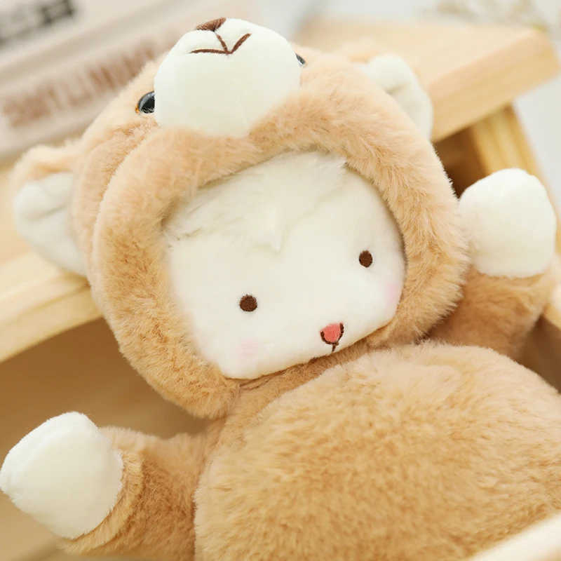 23 см Милая Белая овца косплей кролик медведь лягушка свинья набивная овечка