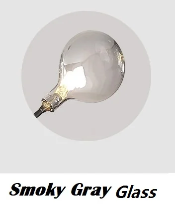 Smoky Gray Glass Современный светодиодный Люстра Светлячок светильник ветка дерева кухня ресторан бар блеск салон светильник ing Искусство Декор Светильник ing приспособление - Цвет корпуса: Smoky Gray Glass
