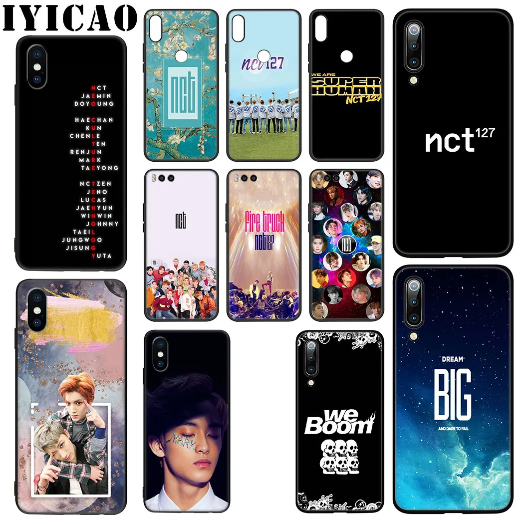 Мягкий силиконовый чехол NCT 127 для мальчиков из ТПУ Для Xiaomi Mi 10 9 8 A3 A2 9T Pro Lite A1 CC9 CC9E 5X