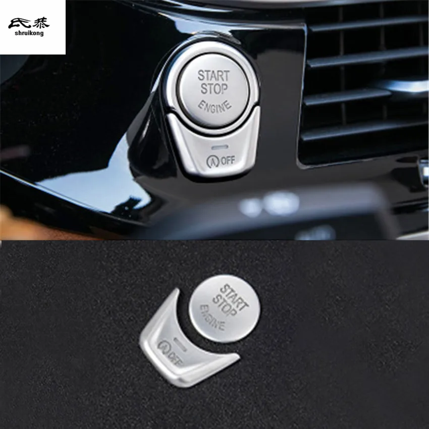 2PCS/Lot Car Stickers ABS Chrome ENGINE START/STOP Button Decorative Cover for 2017-2020 BMW 520 525 528 530 G30 / X3 G01 2PCS/Lot Car Stickers ABS Chrome ENGINE START/STOP Button Decorative Cover for 2017-2020 BMW 520 525 528 530 G30 / X3 G01