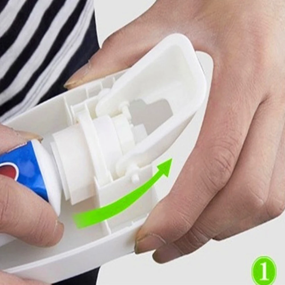 

Automatic Auto Toothpaste Dispenser Toothbrush Holder Set Wall Mount Wine