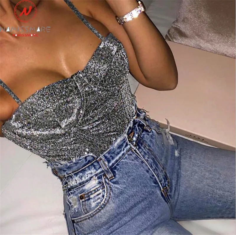 Женские уличные боди с открытой спиной летние Обтягивающие Комбинезоны из