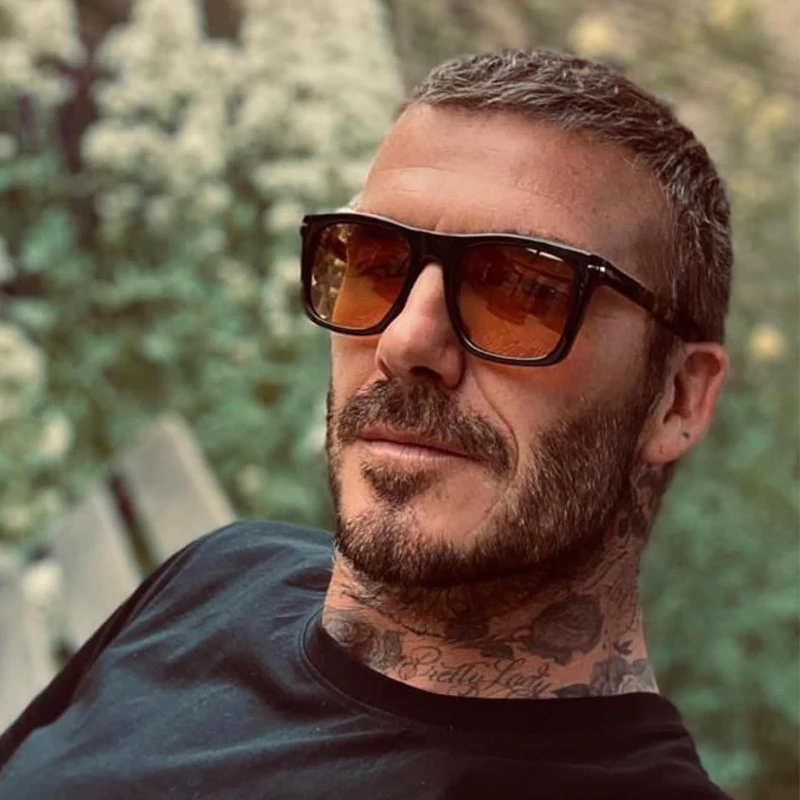 

Beckham Style Eyewear Oversize Big Square Sunglasses Customize Into Prescription Myopia Progressive Glasses DB7000