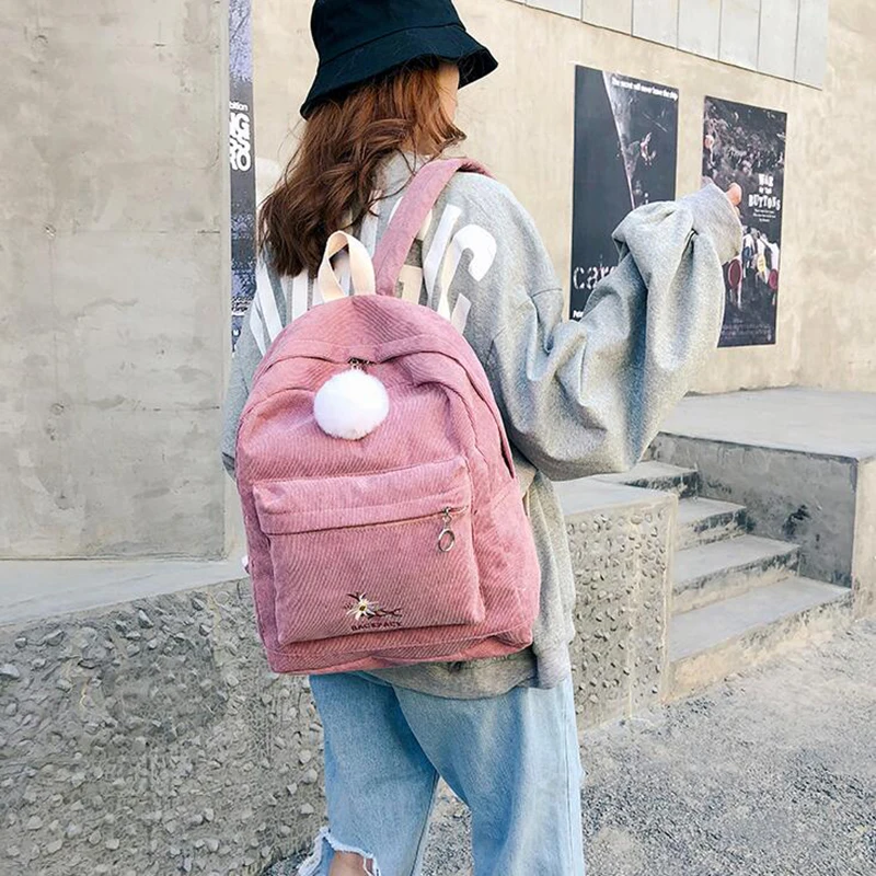 2019 ретро школьный рюкзак для девочек простой дизайн ранец большой размер сумка