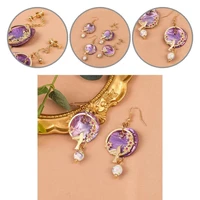 unique hook earrings charming chinese style floral bird drop earrings clip long earrings dangle earrings 1 pair