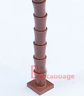 *Palm tree trunk + base* JH249+250 50pcs DIY enlighten block brick part No. 2536+2563 Compatible With Other Assembles Particles - купить по