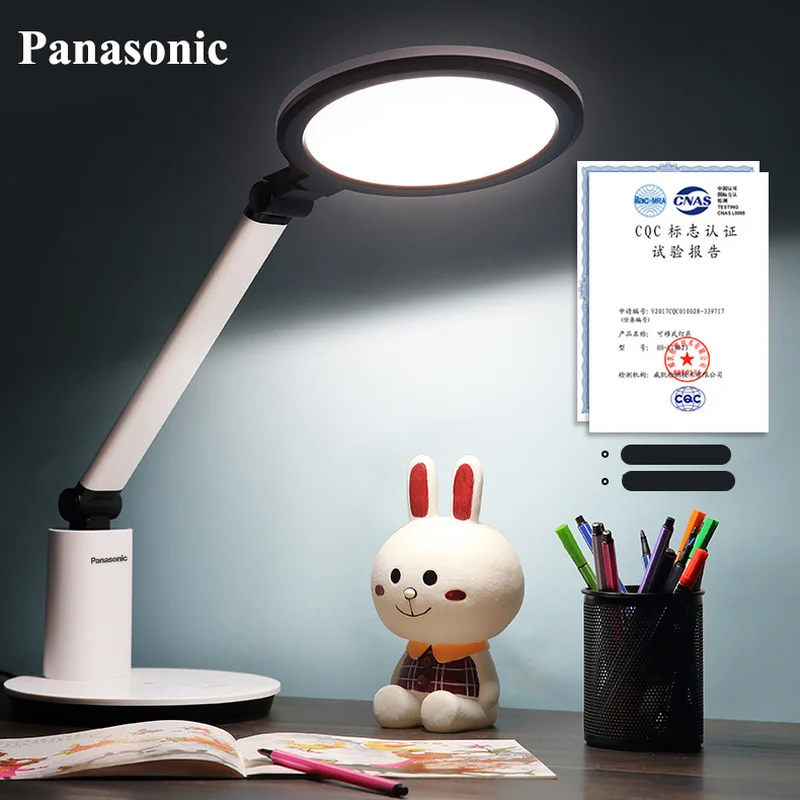 Panasonic с защитой для глаз, настольная Светодиодная настольная лампа для детей класса АА, настольная лампа для чтения в офисе, спальни, прикроватная лампа