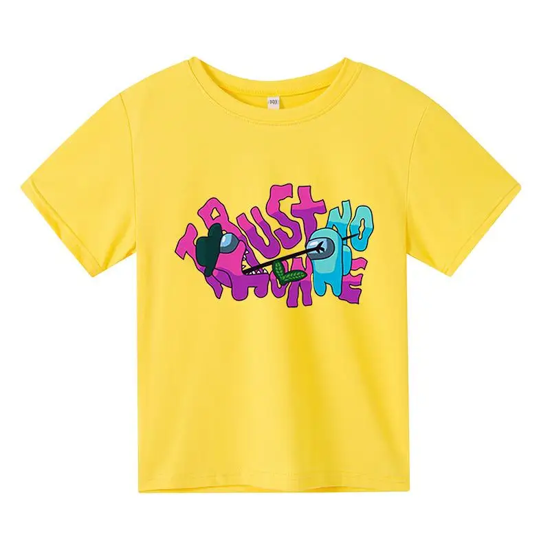 

T-Shirts for Girls Kawaii Spy Game Children's T-shirt Funny Summer Tops Cartoon Short Sleeve Graphic Hip Hop Unisex Kid Clothes