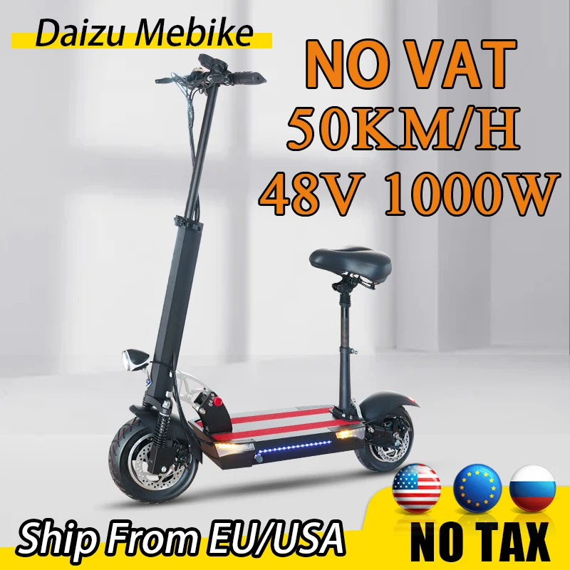 

No Vat Max Speed 50KM/H Escooter [EU US STOCK] Folding Electric Scooter 48V 1000W Powerful 24AH 80KM Electric Scooters Adults