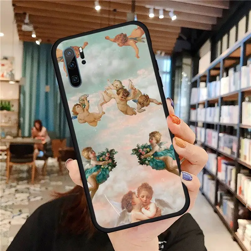

Aesthetic Cute Angle Phone Case For Huawei honor Mate P 9 10 20 30 40 Pro 10i 7 8 a x Lite nova 5t