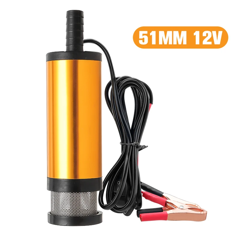 12В 12л/мин Электрический топливный насос из алюминиевого сплава 38/51 мм