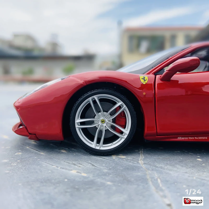 Bburago 1:24 Ferrari 488 GTB коллекция от производителя Авторизованная модель автомобиля из