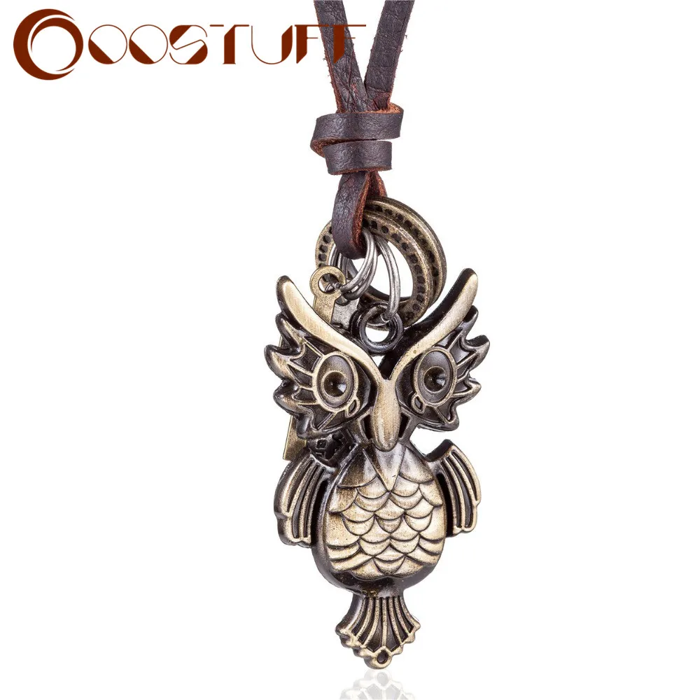 Винтажные подвески в виде совы ювелирные изделия стиле панк для женщин массивные