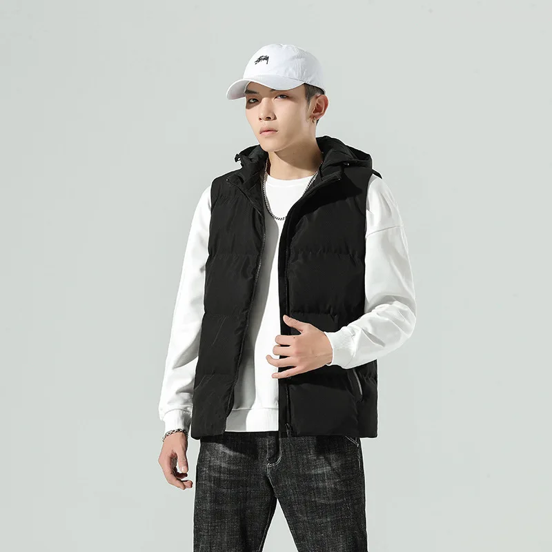 

2021 New Autumn and Winter Cotton Padded Jacket Men's Vest V790