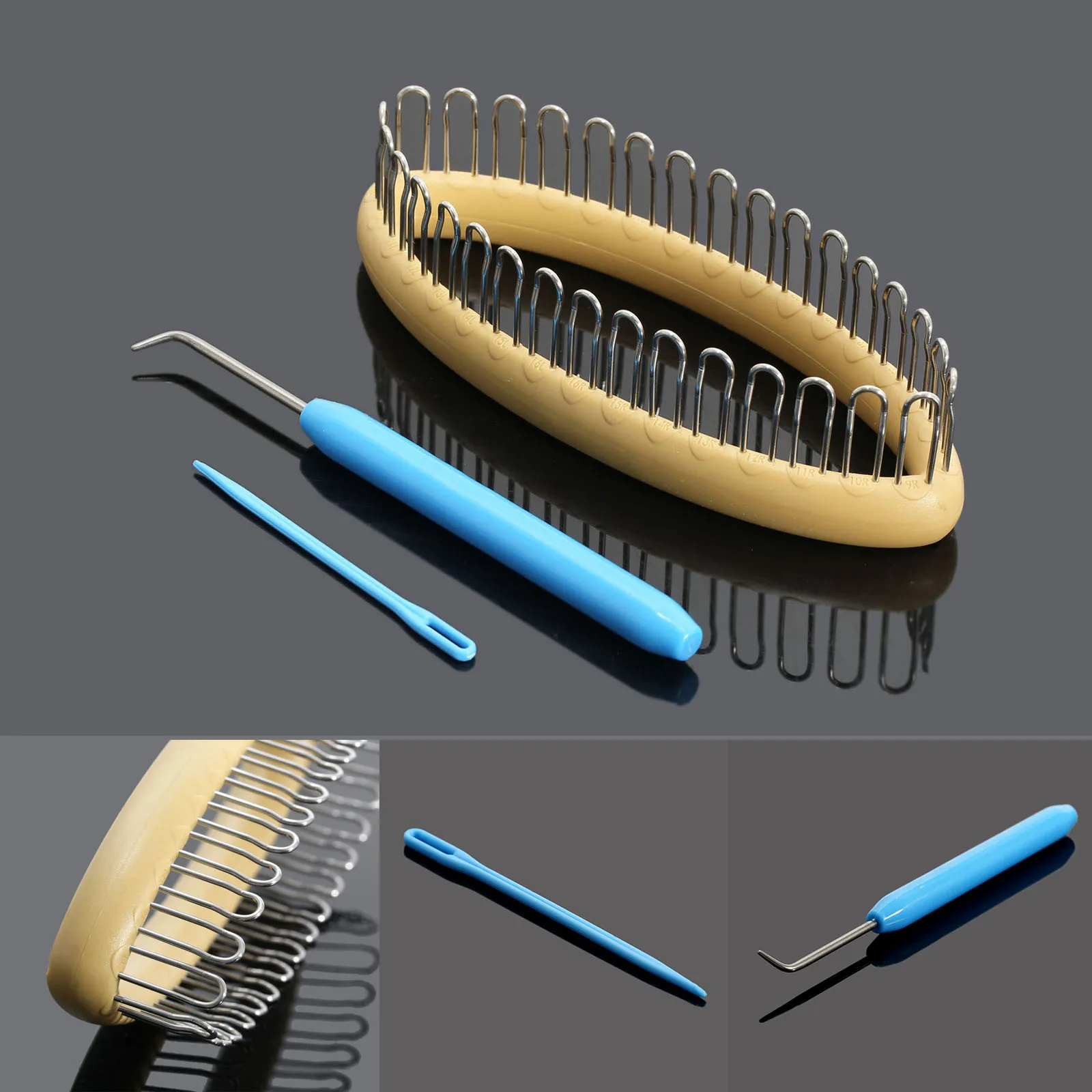 3 вещи/1 комплект Вязание жгутовых полосок + крючок иглы для изготовления носков