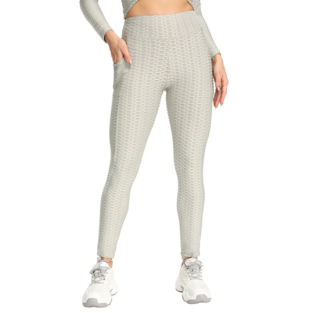 New Hip-lifting Elastic High-waist Leggings Sports Breathable Slim Pants Indoor Sports Leggings  Ropa Deporte Mujer  Wm*
