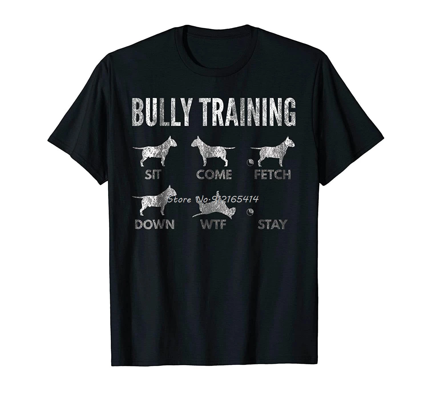 

Bully Training English Bull Terrier Shirt Tees Men Cottno T Shirt Streetwear