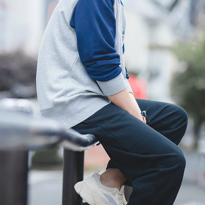 Maden Мужской Ретро Бейсбол рукав реглан свитер Осень Повседневная Свободная