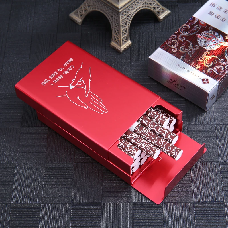 Металлическая коробка для сигарет из алюминиевого сплава Автоматический