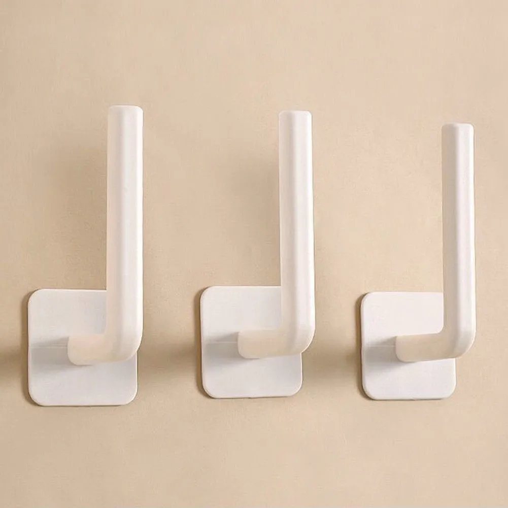 

2PC Multifunctional Hooks Sticky Hook Storage Hanging Adhesive Household Punch-free Non-marking Sticker Kitchen Storage Rack